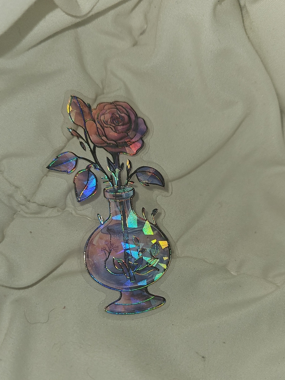 $1 ADD ON - Holographic Flower Sticker